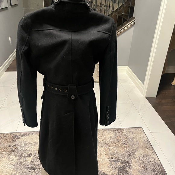Fabulous size small esprit since 1968 coat black belted very sharp - Picture 13 of 17